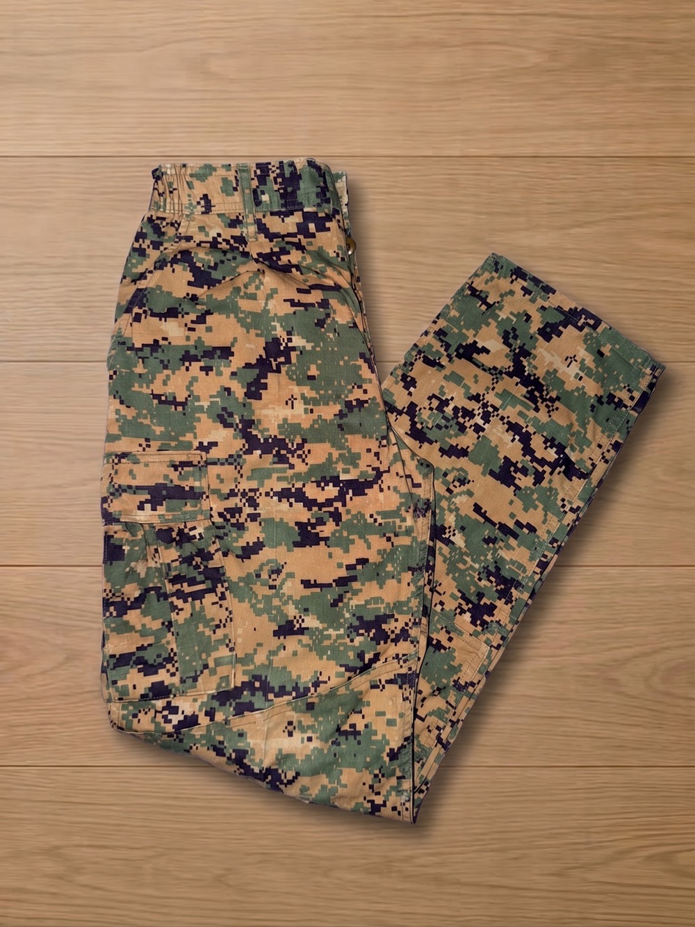 Authentic USMC Woodland MARPAT Digital Camo Cargo Pants Small Regular